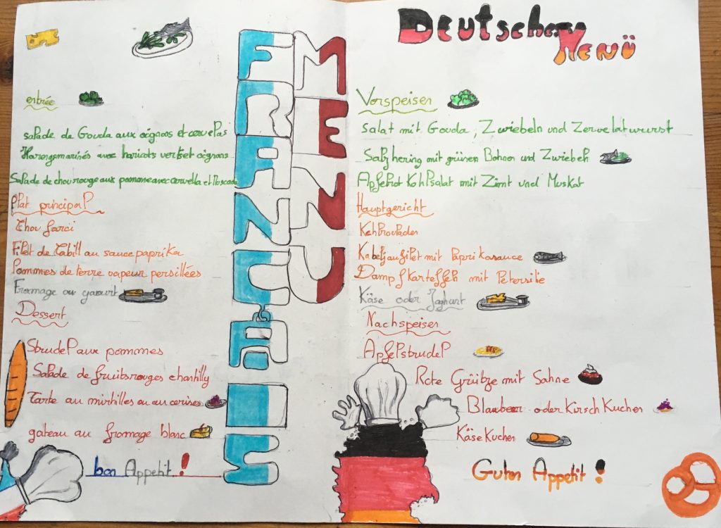 Concours du plus beau menu allemand 2019 – Gute Fahrt, Moritz