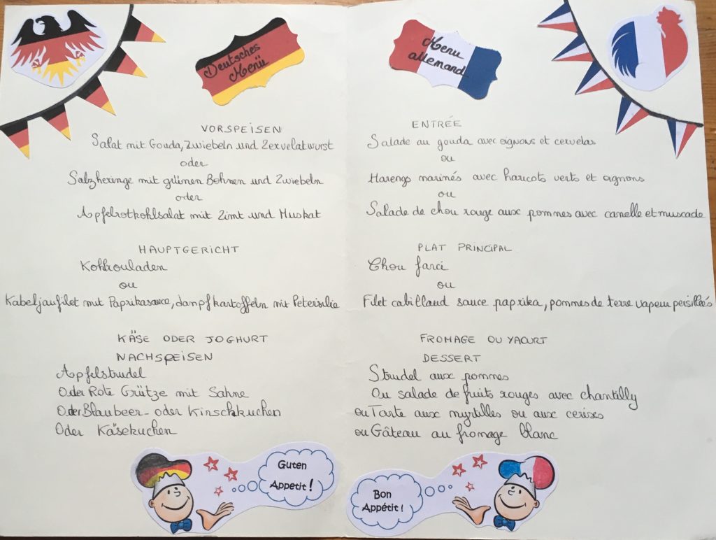 Concours du plus beau menu allemand 2019 – Gute Fahrt, Moritz